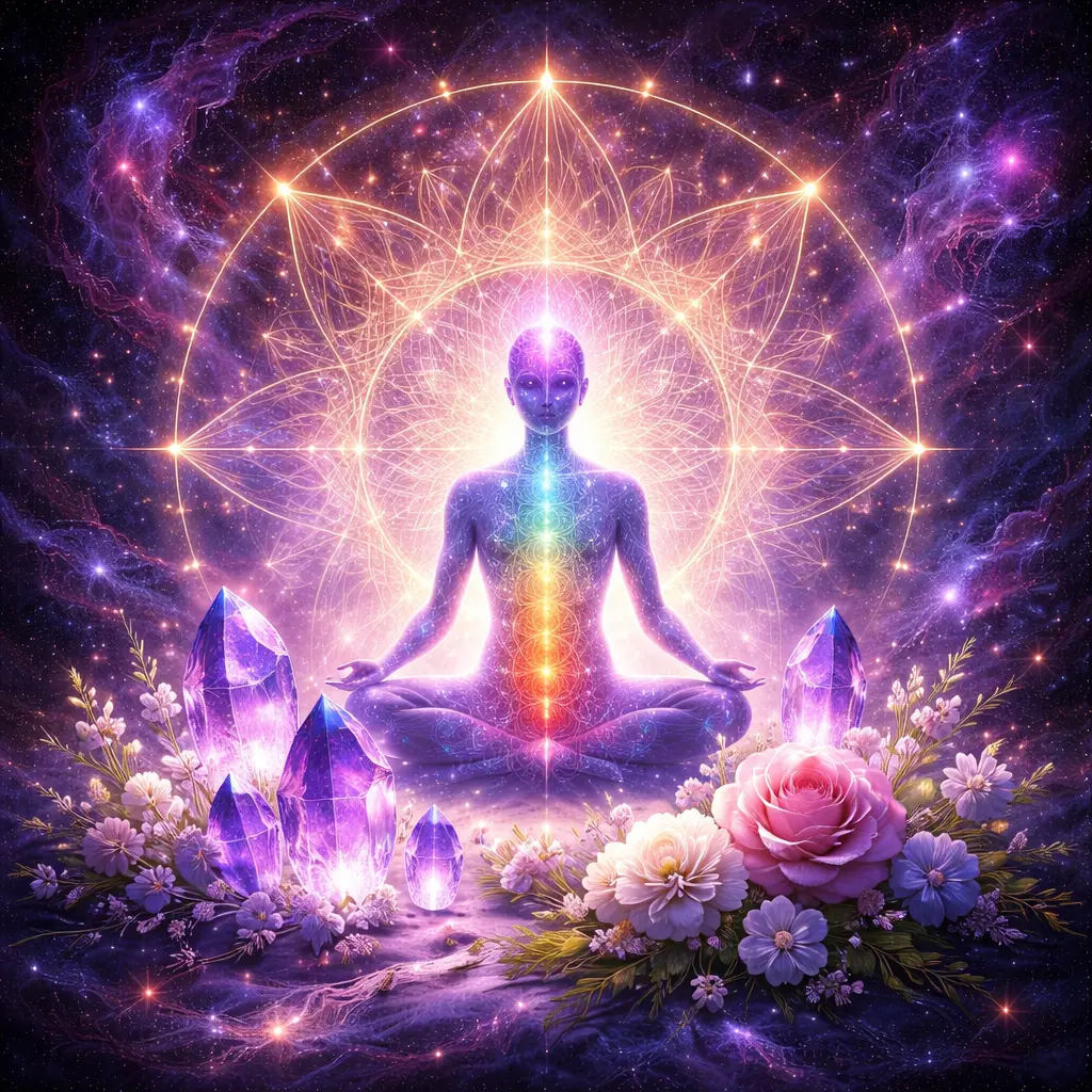 Detailed cosmic soul blueprint illustration representing inner architecture, karmic patterns, and life purpose based on natal birth chart analysis.